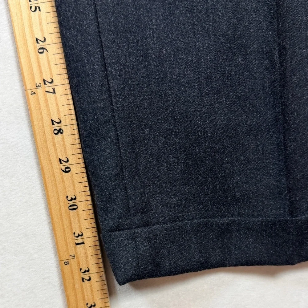 Enzo Mantovani Zignone Size 40W 32L Wool-Cashmere Charcoal Dress Pants